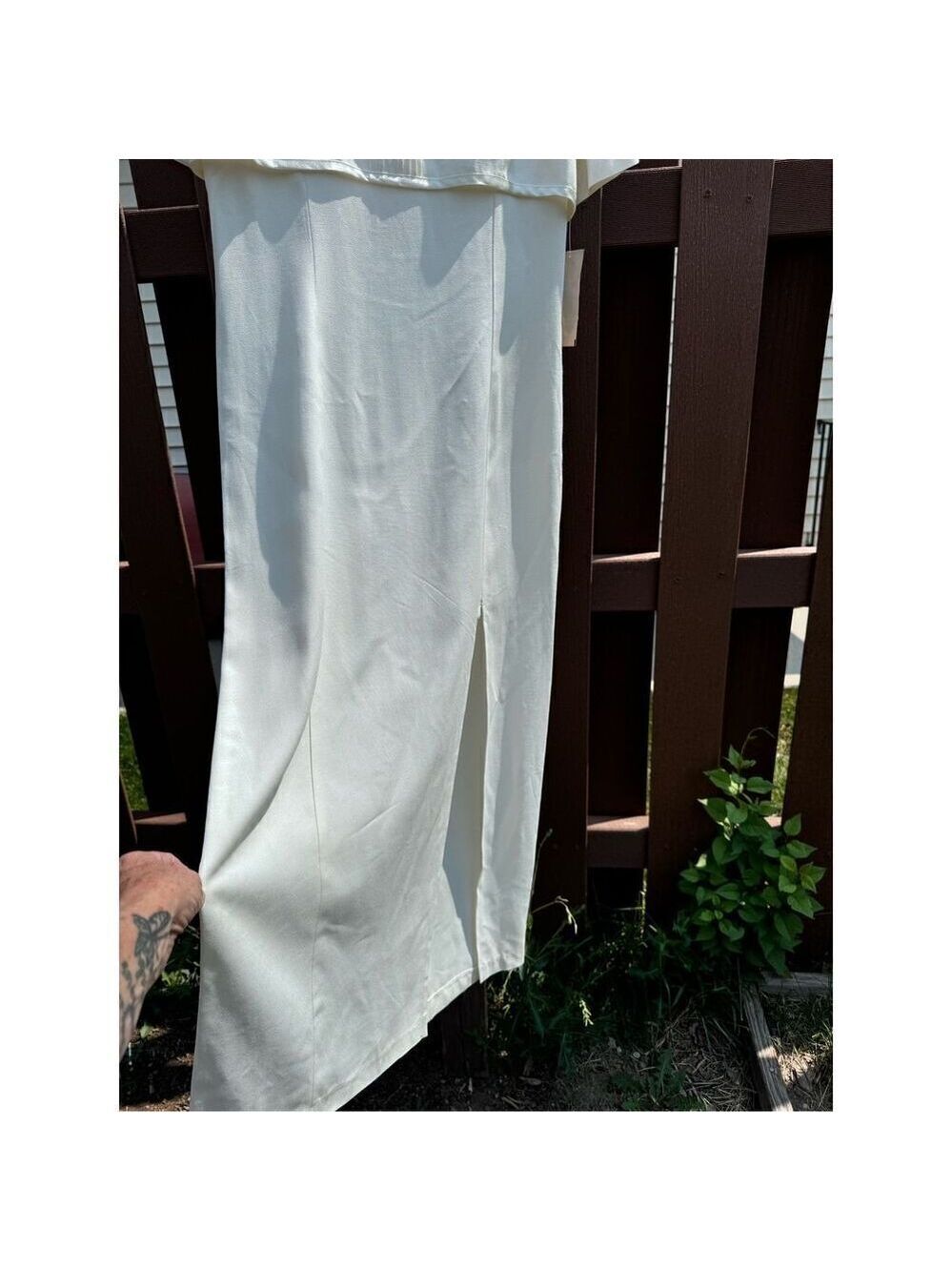 Vintage Sears dress BNWT size 7/8 Be Smart long satiny creamy - Picture 12 of 16